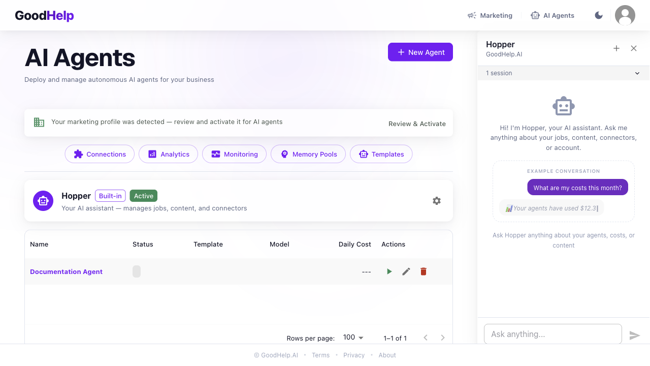 Agents List 1280X720